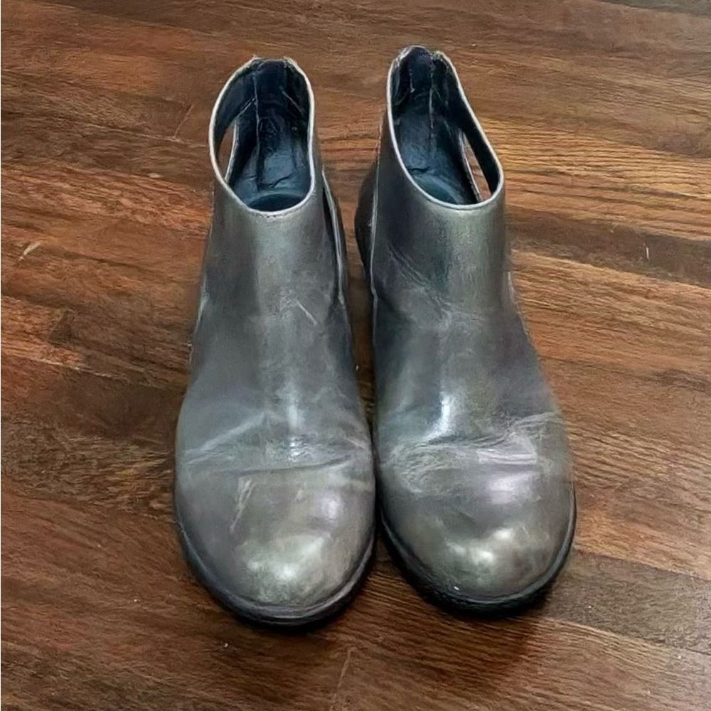 Dansko Bonita burnished grey nappa Leather ankle‎ boot
